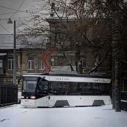 Необычный трамвай появился на улицах Одессы