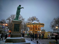 Рождественское настроение в Одессе (ФОТО, ВИДЕО)