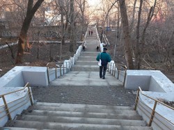 В Одессе закончили ремонт "Курсантской" лестницы