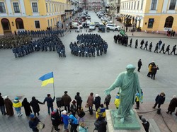 Как в Одессе отметили День Соборности Украины (ФОТО, ВИДЕО)