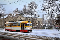 В Одессе снег не смог остановить транспорт (ФОТО, ВИДЕО)