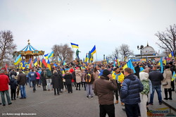 По Одессе прошел многотысячный марш единства украинцев (ФОТО, ВИДЕО)