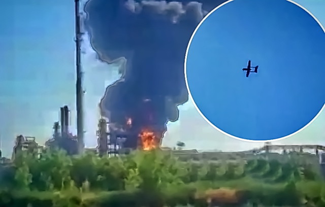 В россии уничтожен нефтеперарабатывающий завод в Новошахтинске (ВИДЕО)