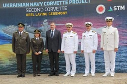 Церемонія закладки другого корвета для українського флоту відбулася у Стамбулі