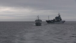 Українські кораблі показали в морі на міжнародних навчаннях
