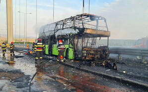 У Румунії згорів український пасажирський автобус