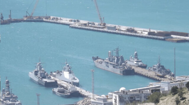 Флот росії виходив в море з Новоросійська