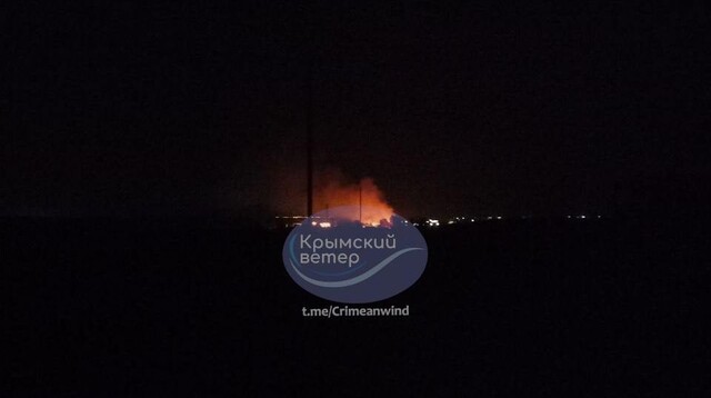По російським окупантам в Криму завдано масований удар дронами