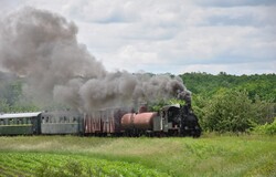 На Гайворонській вузькоколійці Одеської залізниці провели незвичний ретро-тур