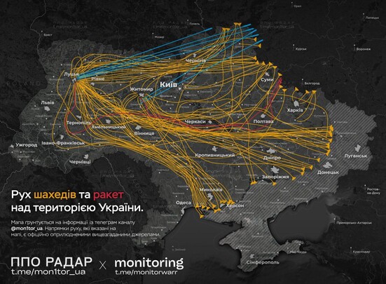 Вночі росіяни завдали наймасовіший повітряний удар