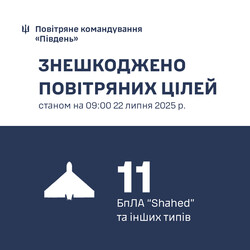 Над Одесою збито 12 "шахедів"