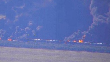На окупованій території уражено російський поїзд з паливом