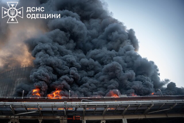 В порту Чорноморськ була масштабна пожежа