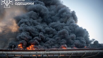 В порту Чорноморськ була масштабна пожежа