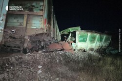 На окупованих територіях підірвано російський вантажний поїзд