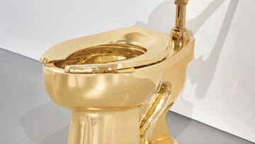 Золотой унитаз не роскошь, а приспособление для ...
