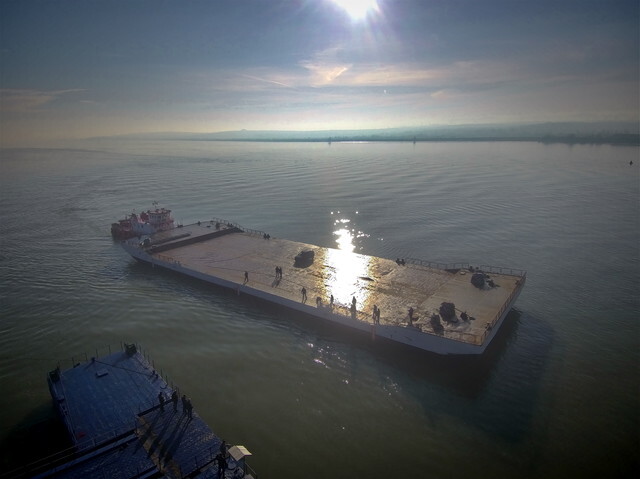 Поромна переправа через Дунай відновила роботу