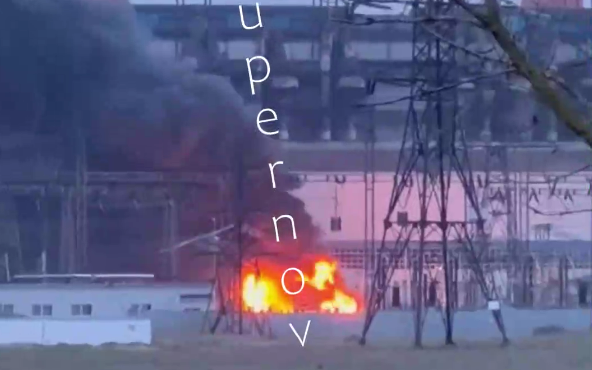 На росії атаковано електростанцію у Нововеркаську