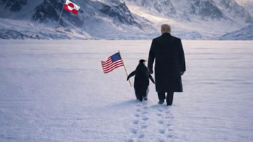 Дональд Трамп в стране розовых... пингвинов!