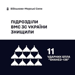 Над Одеською областю знищено 13 "шахедів"