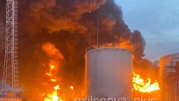 На росії знову уражено велику нафтобазу