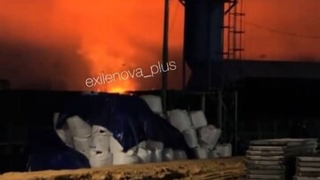 По російському порту Усть-Луга завдали нові удари