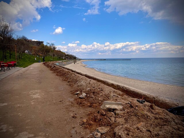 В Одесі почали реконструювати набережну на Фонтані