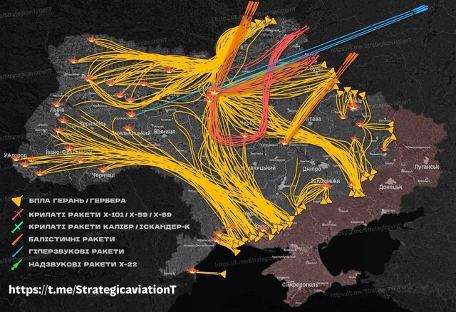 40 годин терору: росіяни запустили по Україні 1623 ракети і дрони