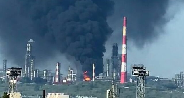 На росії уражено нафтозавод у Сизрані