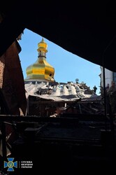 Правосрамна росії атакувала православну Лавру копією правовірного іранського дрону