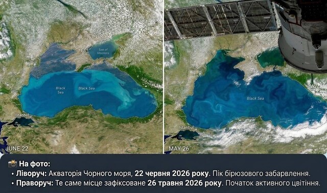 Чорне море міняє колір на бірюзовий