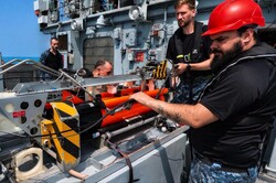 Український флот на міжнародних навчаннях відпрацьовує протимінну роботу