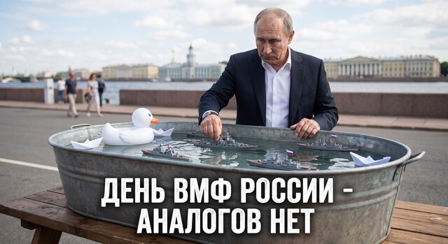 На росії відзначили день флоту без кораблів