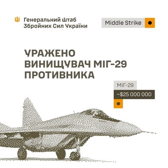 У російських окупантів уражено винищувач
