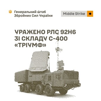 У російських окупантів уражено військові цілі