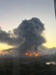 На москві уражено нафтопереробний завод