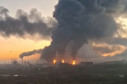 На москві уражено нафтопереробний завод