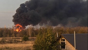 На росії горить уражена нафтоперекачувальна станція в Тамбовській області