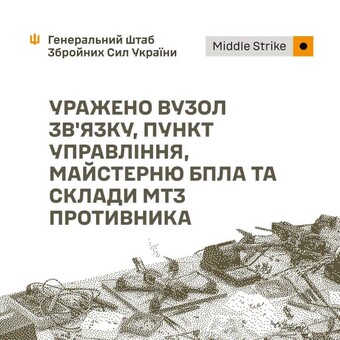У окупантів уражено військові цілі